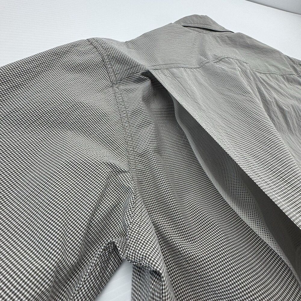 Ridgecut Mens XL Vented Work Shirt Gray Check Button Down Long Sleeve Utility - Picture 8 of 11